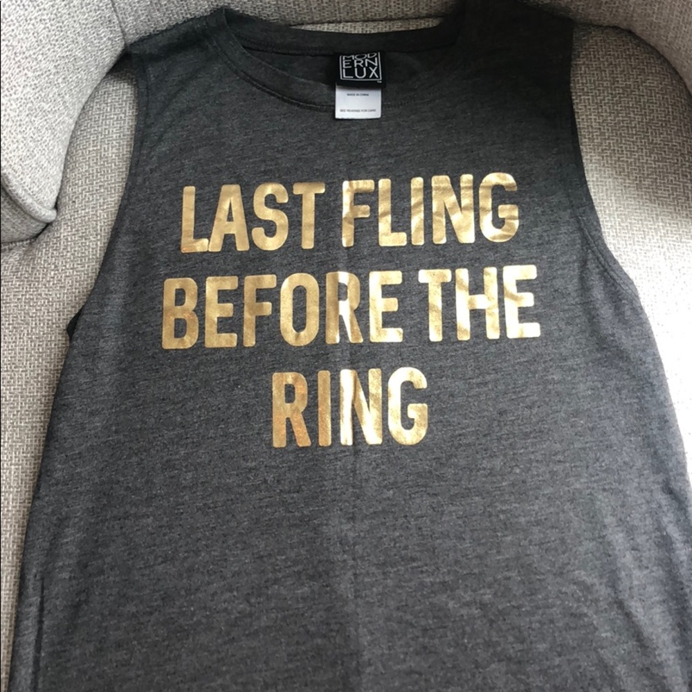 Last Fling Before the Ring tank
